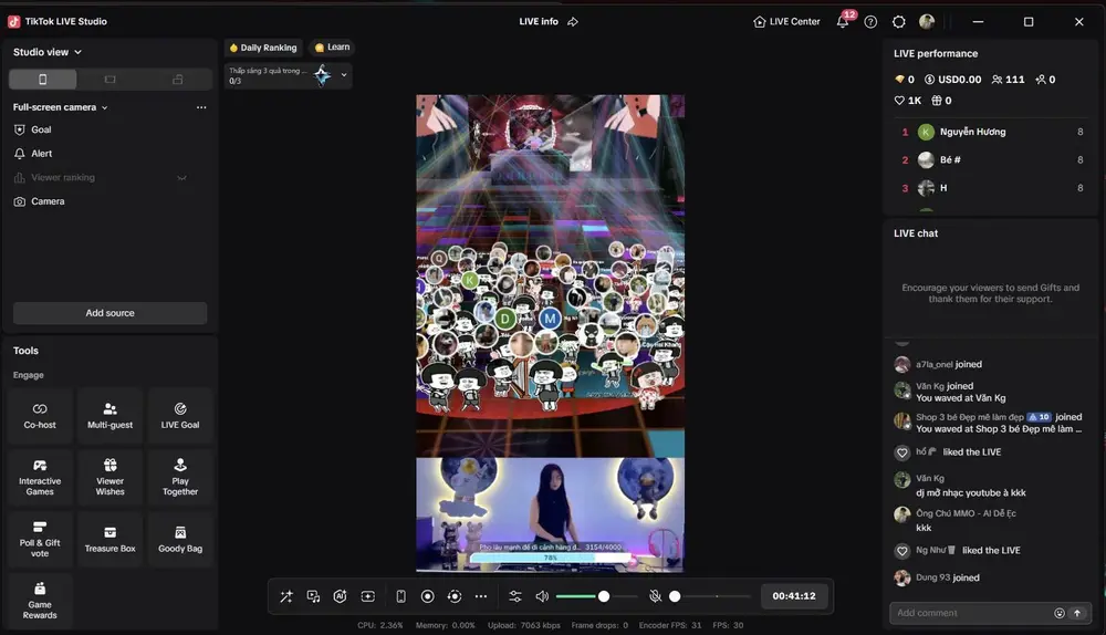 TikTok Live Bar